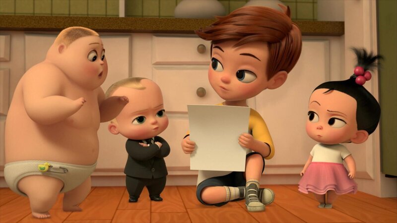 L-R: Jimbo, Boss Baby, Tim, Staci – Bild: Disney