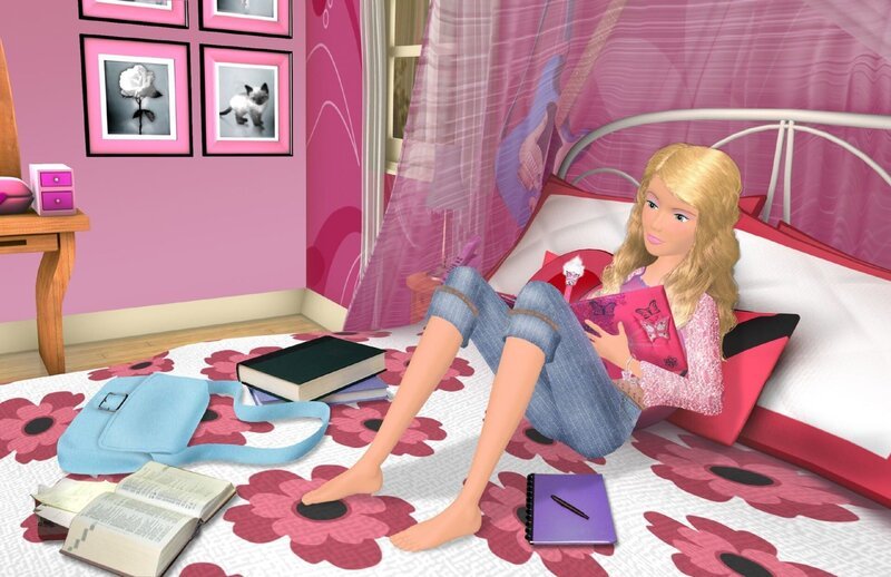 Barbie beginnt Tagebuch zu schreiben. Und alle Sehnsüchte, die sie ihrem Buch anvertraut, werden auf zauberhafte Weise wahr. – Bild: Super RTL