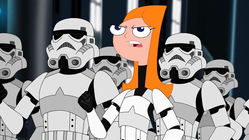 PHINEAS AND FERB – An adventure and action-filled television special, „Phineas and Ferb: Star Wars,“ is set to premiere SATURDAY, JULY 26 (9:00–10:00 p.m., ET/​PT) on Disney Channel. The story is set a couple summers ago in a galaxy far, far away when Phineas, Ferb and the gang are in a parallel universe -- during Star Wars Episode IV: A New Hope. Iconic Star Wars characters Luke Skywalker, Darth Vader, Han Solo, Princess Leia, Chewbacca, C-3PO and R2-D2 are featured in this special event programming. (DISNEY XD) CANDACE – Bild: Disney XD