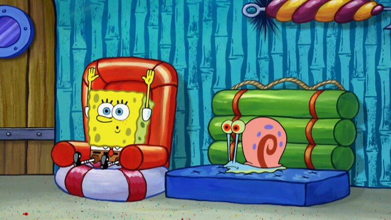 L-R: SpongeBob, Gary – Bild: ViacomCBS