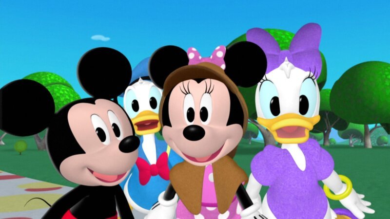 L-R: Mickey Mouse, Donald Duck, Minnie Mouse and Pete. – Bild: Disney Junior