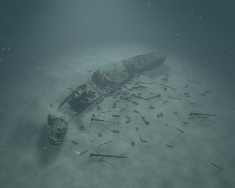 CGI of U.S Liberty Ship The S.S. Cyrus H. McCormick wreck – Bild: Discovery