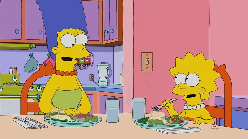 „Die Simpsons“, „Mensch gegen Maschine.“ Vor Springfield ist vor 40 Jahren ein Schiff mit einem Schatz an Bord gesunken. Als dieser gehoben wird, reklamiert die Stadt den Schatz für sich. Marge gelingt es, ihre Mitbürger davon zu überzeugen, mit dem Geld eine Ausbildungsstätte für technikbasiertes Wissen zu finanzieren. Als Homer in der topmodernen Schule jedoch erfährt, dass sein Job bald der Automatisierung zum Opfer fallen wird, wird er zum Maschinenstürmer. Aber auch Lisa erkennt schnell die Schattenseiten der ‚New Economy‘. – Bild: 2019–2020 Twentieth Century Fox Film Corporation. All rights reserved. Lizenzbild frei