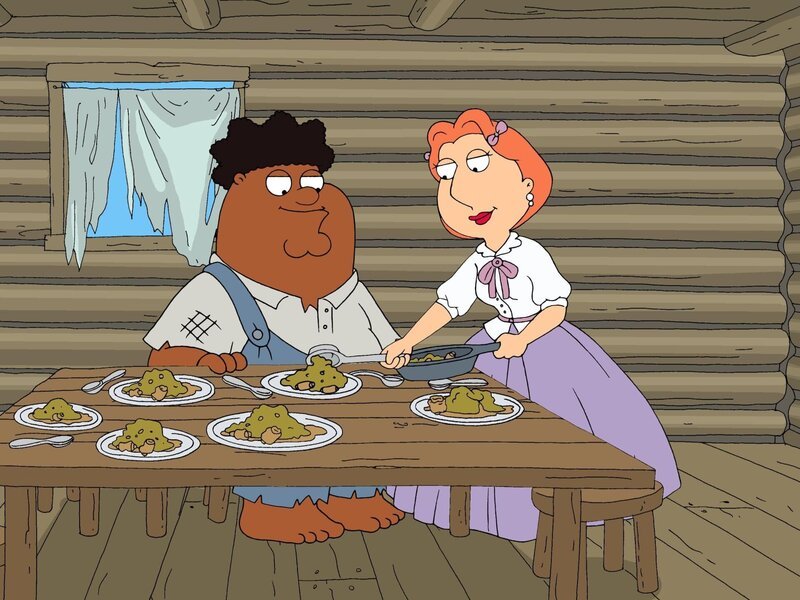 Peter Griffin (l.); Lois Griffin (r.) – Bild: 2005 Fox and its related entities. All rights reserved. Lizenzbild frei
