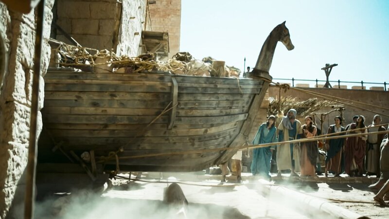 Das Trojanische Pferd ist eines der berühmtesten literarischen Motive. Einige Wissenschaftler glauben, dass es sich nicht um ein hölzernes Pferd, sondern ein Schiff gehandelt haben könnte. – Bild: ZDF und Martin Christ./​Martin Christ