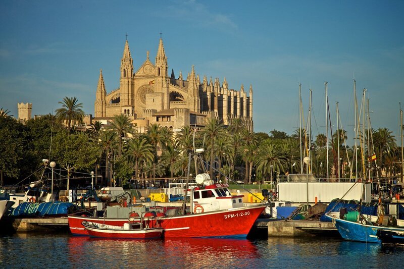 Die Kathedrale La Seu in Palma de Mallorca. – Bild: SWR/​Christian Schidlowski