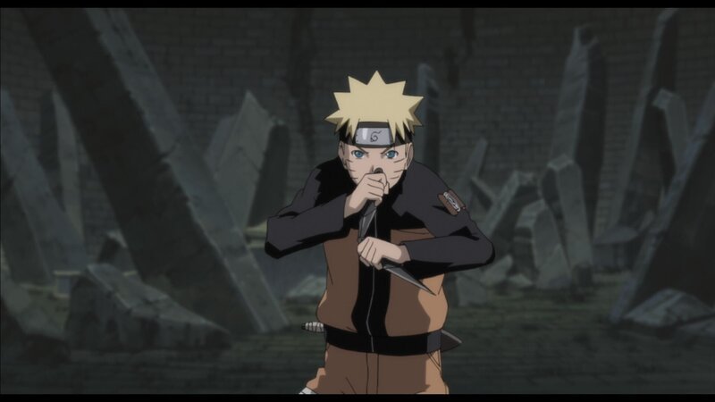 Naruto wird von einem seltsamen Licht in die Vergangenheit zurückversetzt und trifft dort auf seinen Vater … – Bild: 2002 MASASHI KISHIMOTO /​2007 Shippuden © NMP 2010 Lizenzbild frei