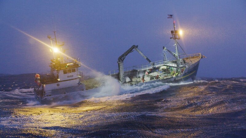 The Cornelia Marie making its way through waves on the Bering Sea. – Bild: Discovery Channel /​ Discovery Communications, LLC