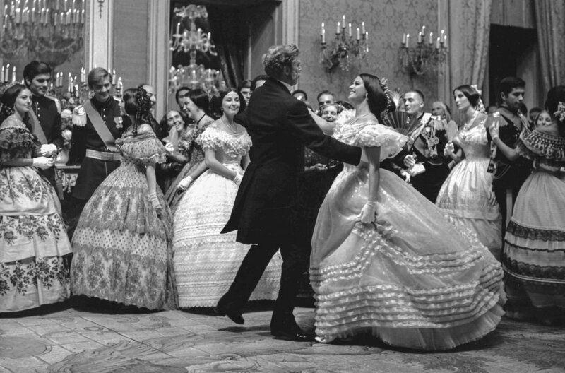 Claudia Cardinale und Burt Lancaster in „Der Leopard“ von Luchino Visconti (1963) – Bild: Ginies /​ Claudia Cardinale und Burt Lancaster in ?Der Leopard? von Luchino Visconti (1963)