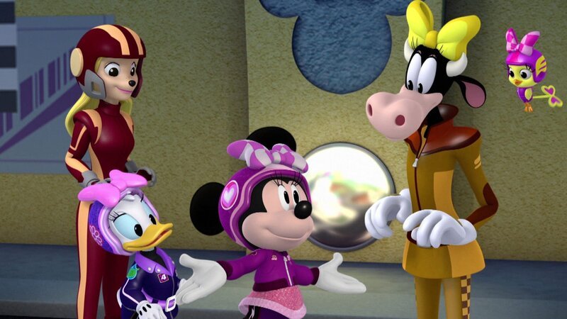 Second on left: Daisy Duck, third on left: Minnie Mouse – Bild: Disney Channel