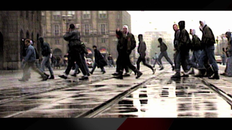 Neonazi-Demo in Berlin, 1990. – Bild: ZDF und Copyright Spiegel TV./​Copyright Spiegel TV
