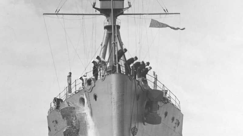 Das britische Schlachtschiff „HMS Dreadnought“ diente der Royal Navy von 1906 bis 1920. Sie wird namensgebend für einen neuen Schiffstyp. – Bild: ZDF und Bianca Domula./​Bianca Domula