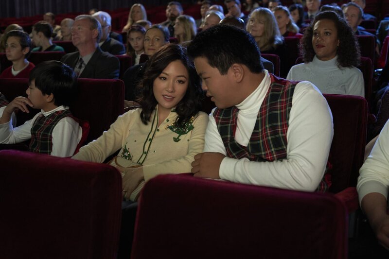 Ian Chen (Evan Huang), Constance Wu (Jessica Huang), Hudson Yang (Eddie Huang). – Bild: 2018–2019 American Broadcasting Companies. All rights reserved. Lizenzbild frei