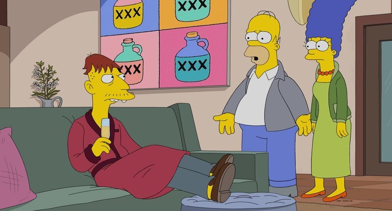 (v.l.n.r.) Cletus; Homer; Marge – Bild: 2021 by 20th Television. Lizenzbild frei