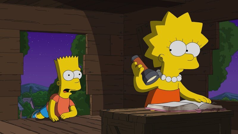 L-R: Bart und Lisa – Bild: 2021 by Twentieth Century Fox Film Corporation. Lizenzbild frei