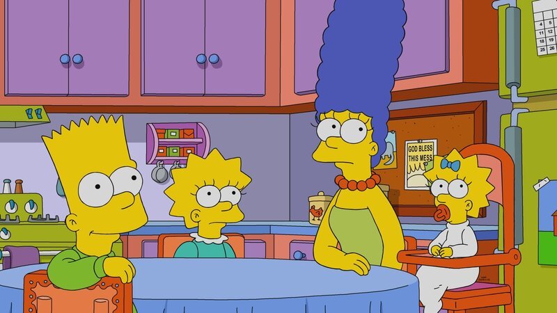 (v.l.n.r.) Bart; Lisa; Marge; Maggie – Bild: 2020 by Twentieth Century Fox Film Corporation.