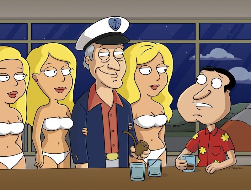 FAMILY GUY: Quagmire receives advice from his idol, Hugh Hefner, which leads him to save the day in the ŇAirport Ô07Ó episode of FAMILY GUY Sunday, March 4 (9:00–9:30 PM ET/​PT) on FOX.Ę FAMILY GUY Ş and © 2007TCFFC ALL RIGHTS RESERVED.323 – Bild: 2007 FOX BROADCASTING Lizenzbild frei