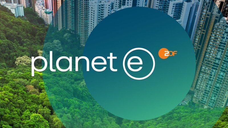 Logo: „planet e“ – Bild: ZDF und Superblak./​Superblak
