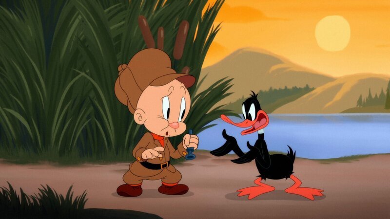 v.li.: Elmer Fudd, Daffy Duck – Bild: Warner Bros. Entertainment Inc. LOONEY TUNES and all related characters and elements are trademarks of and © Warner Bros. Entertainment Inc. All Rights Reserved