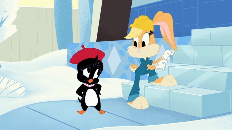 v.li.: Pauleen Penguin, Lola Bunny – Bild: Bugs Bunny Builders and all related characters and elements are trademarks of and © Warner Bros. Entertainment Inc.