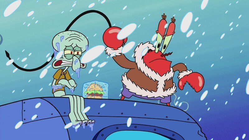 L-R: Squidward, Mr. Krabs – Bild: ViacomCBS