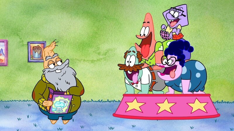 v.li.: GrandPat, Cecil, Patrick, Bunny, Squidina (oben) – Bild: Paramount