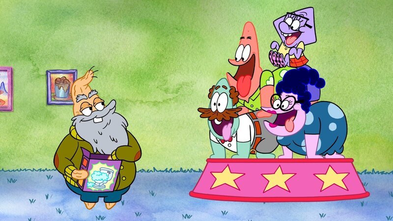 v.li.: GrandPat, Cecil, Patrick, Bunny, Squidina (oben) – Bild: Paramount
