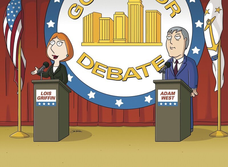 FAMILY GUY: Lois runs for mayor of Quahog in the ŇIt Takes a Village Idiot, and I Married OneÓ episode of FAMILY GUY Sunday, May 13 (9:00–9:30 PM ET/​PT) on FOX.Ę FAMILY GUY Ş and © 2007 TCFFC ALL RIGHTS RESERVED.887 – Bild: 2007 FOX BROADCASTING Lizenzbild frei