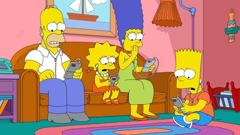 (v.l.n.r.) Homer; Lisa; Marge; Bart – Bild: 2020 by Twentieth Century Fox Film Corporation. Lizenzbild frei