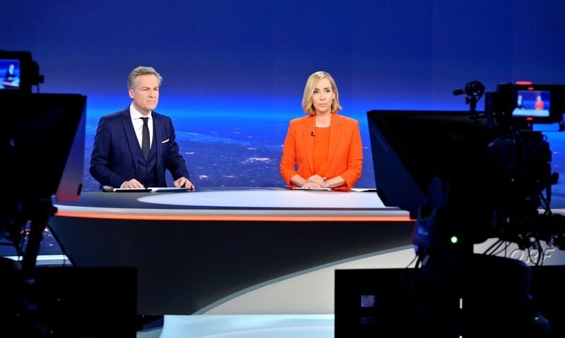Tarek Leitner und Nadja Bernhard – Bild: ORF/​Thomas Ramstorfer