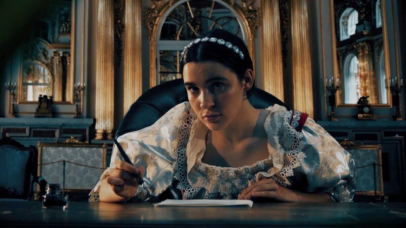 Ada Lovelace at her desk drama reconstruction sequence – Bild: BBC