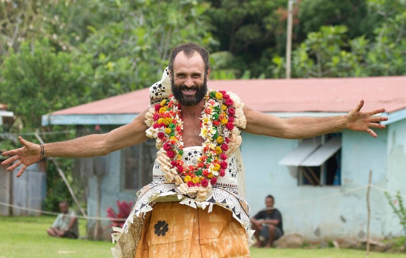 Photo of Ed Stafford being welcome back to the island of Komo after spending 60 days in the uninhabited island of OloruaPicture Shows: Photo of Ed Stafford being welcome back to the island of Komo after spending 60 days in the uninhabited island of Olorua for the program NAKED & MAROONED in Fiji. – Bild: Copyright: Discovery Communications, Inc. Show and Network Promotion