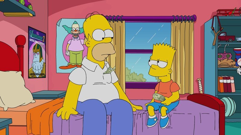 Homer (l.); Bart (r.) – Bild: 2021 by 20th Television. Lizenzbild frei
