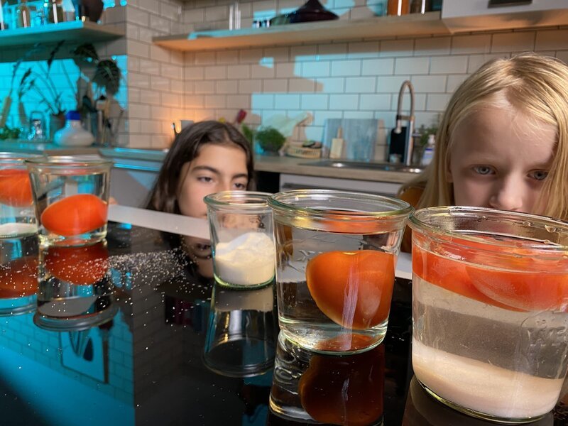 Elvan und Ida bringen Tomanten das Schwimmen bei. – Bild: SWR/​Marike Hoppe