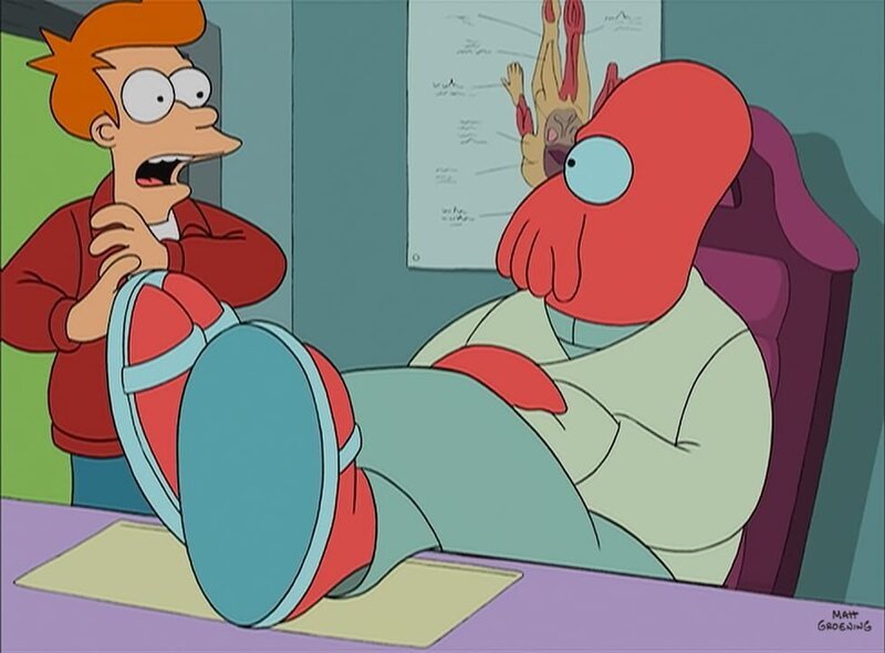 Fry (l.); Zoidberg (r.) – Bild: 1999 Fox and its related entities. All rights reserved. Lizenzbild frei