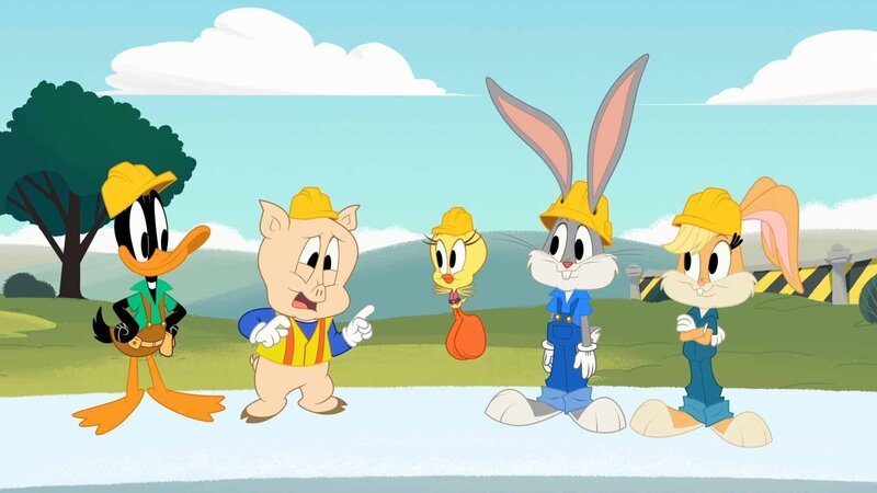 v.li.: Daffy Duck, Porky Pig, Tweety, Bugs Bunny, Lola Bunny – Bild: Bugs Bunny Builders and all related characters and elements are trademarks of and © Warner Bros. Entertainment Inc.