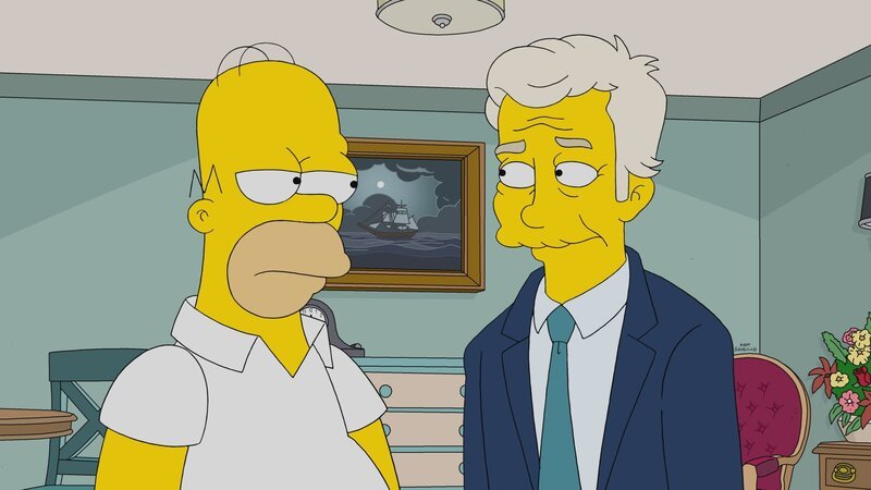 Homer (l.); Terrance (r.) – Bild: 2021 by 20th Television. Lizenzbild frei