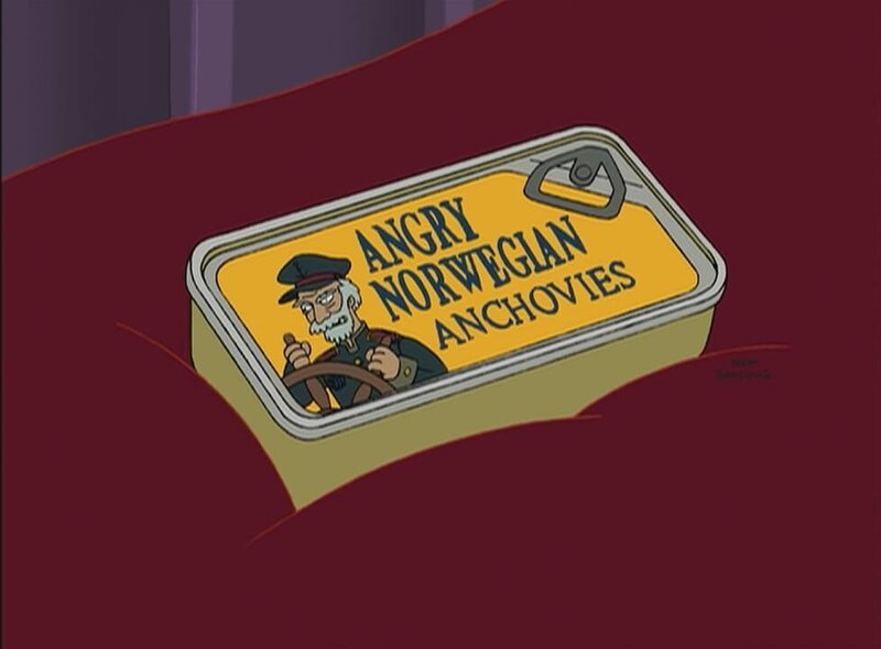Angry Norwegian anchovies – Bild: 1999 Fox and its related entities. All rights reserved. Lizenzbild frei