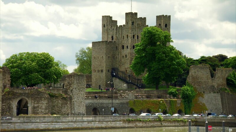 Rochester Castle überstand eine der berühmtesten Belagerungen des Mittelalters. – Bild: ZDF und Olivier Arnal; Mike Harrison./​Olivier Arnal; Mike Harrison