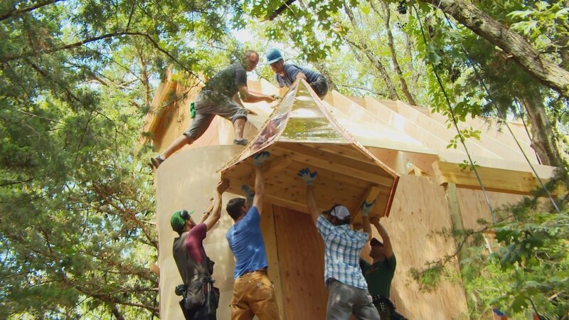 Images from the Treehouse Master’s episode Lost in the Forest. – Bild: Animal Planet /​ Photobank 35064_ep614_028.jpg /​ Discovery Communications