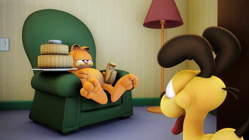 Garfield bei seiner Lieblingsbeschäftigung: faul sein. – Bild: hr/​MediaToon