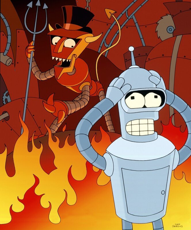 Bender (r.) – Bild: 1999 Fox and its related entities. All rights reserved. Lizenzbild frei