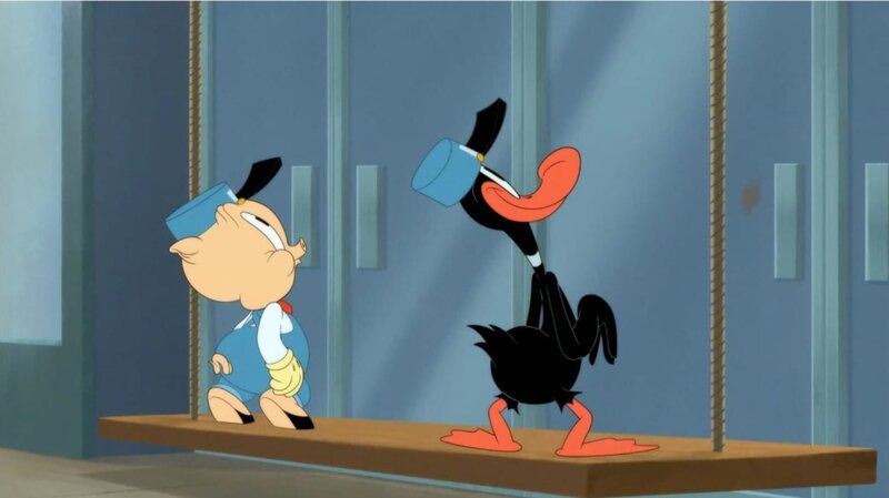 v.li.: Porky Pig, Daffy Duck – Bild: Warner Bros. Entertainment Inc. LOONEY TUNES and all related characters and elements are trademarks of and © Warner Bros. Entertainment Inc. All Rights Reserved