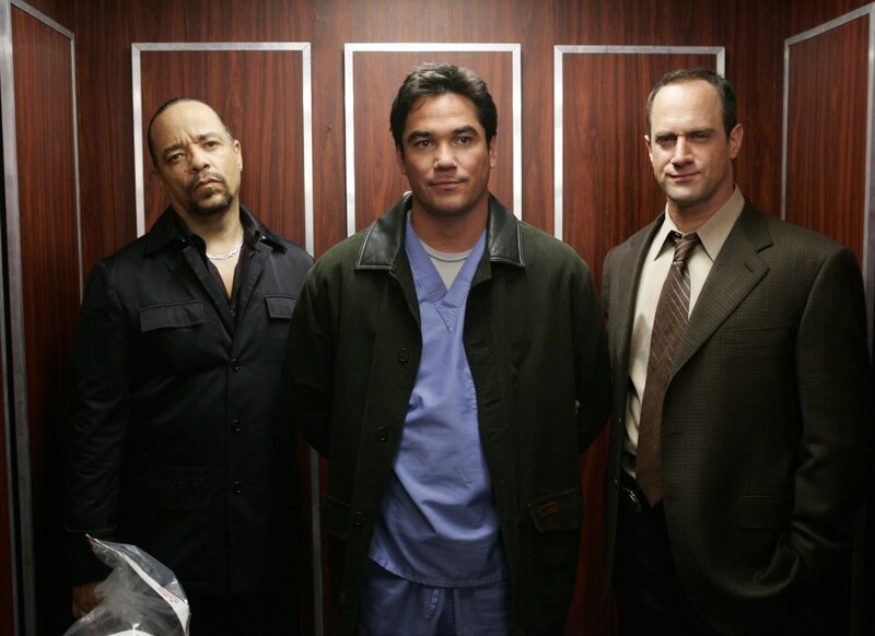 (l-r) Ice-T as Det. Odafin ìFinî Tutuola, Dean Cain as Mike Jergins, Christopher Meloni as Det. Elliot Stabler – Bild: 2005 Will Hart ©2005 Universal Network Television ©13TH STREET Photocredit Mandatory, Editorial Use Only, NO archive, NO Resale
