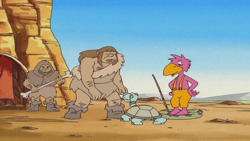 Zora und Albert treffen Neandertaler. – Bild: ORF/​YFE Your Family Entertainment