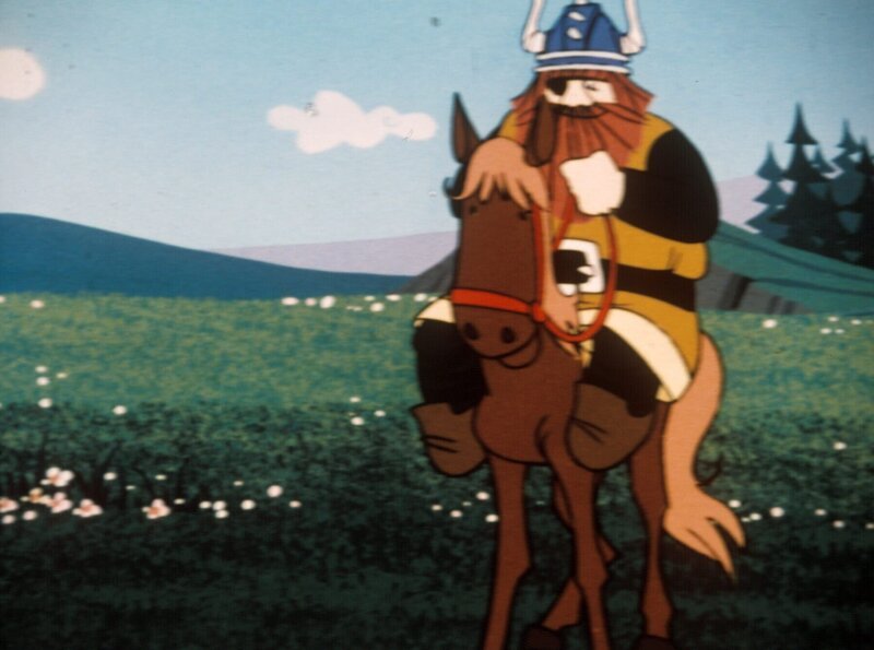 Halvar möchte gleich auf dem Pferdchen heimtraben und seine Reitkünste auffrischen. – Bild: ORF/​Apollo Filmverleih
