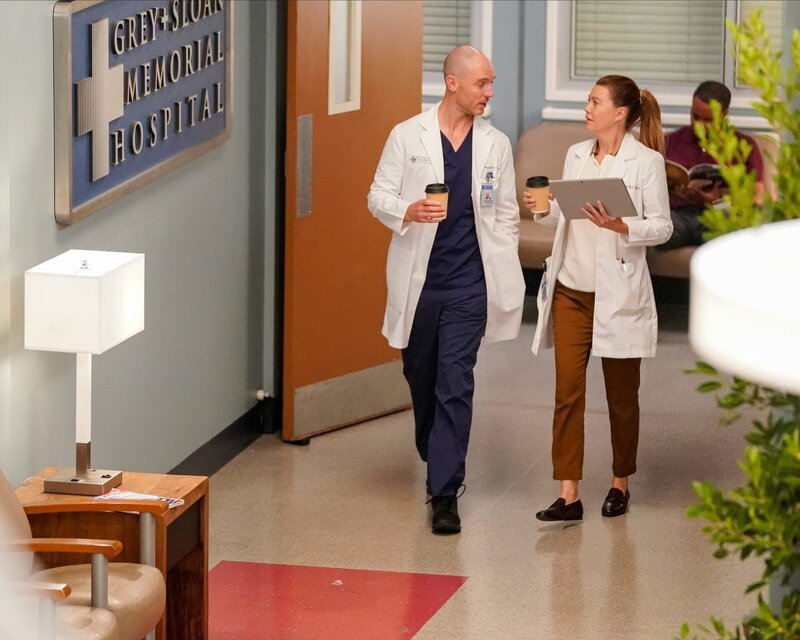 Dr. Cormac Hayes (Richard Flood), Dr. Meredith Grey (Ellen Pompeo). – Bild: ORF/​Disney/​ABC/​Eric McCandless