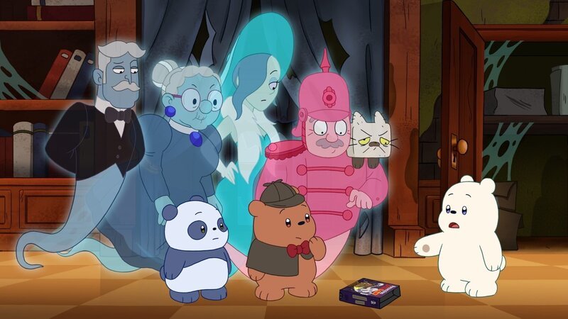 v.li.: Dashiel, Mrs. Gray, Baby Panda, Miss Teal, Baby Grizz, Colonel Pink, Mr. Meow Meow, Baby Ice Bear – Bild: Courtesy of Warner Brothers