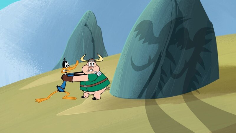 v.li.: Daffy Duck, Porky Pig – Bild: Courtesy of Warner Brothers