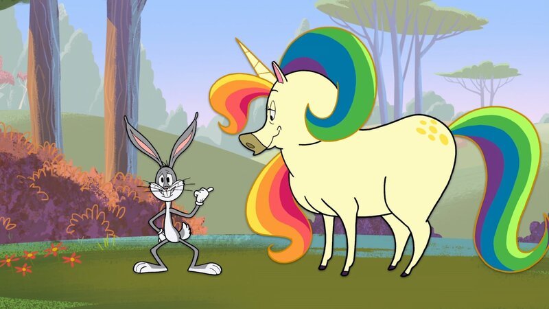 v.li.: Bugs Bunny, Unicorn – Bild: Courtesy of Warner Brothers /​ Warner Bros. Animation /​ for show promotional use only